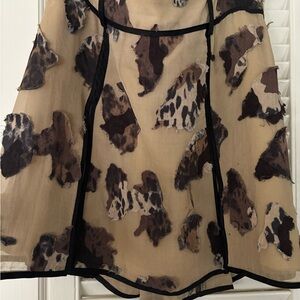 Holt Renfrew patchwork mini skirt.